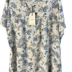 Skies Are Blue Floral Blouse